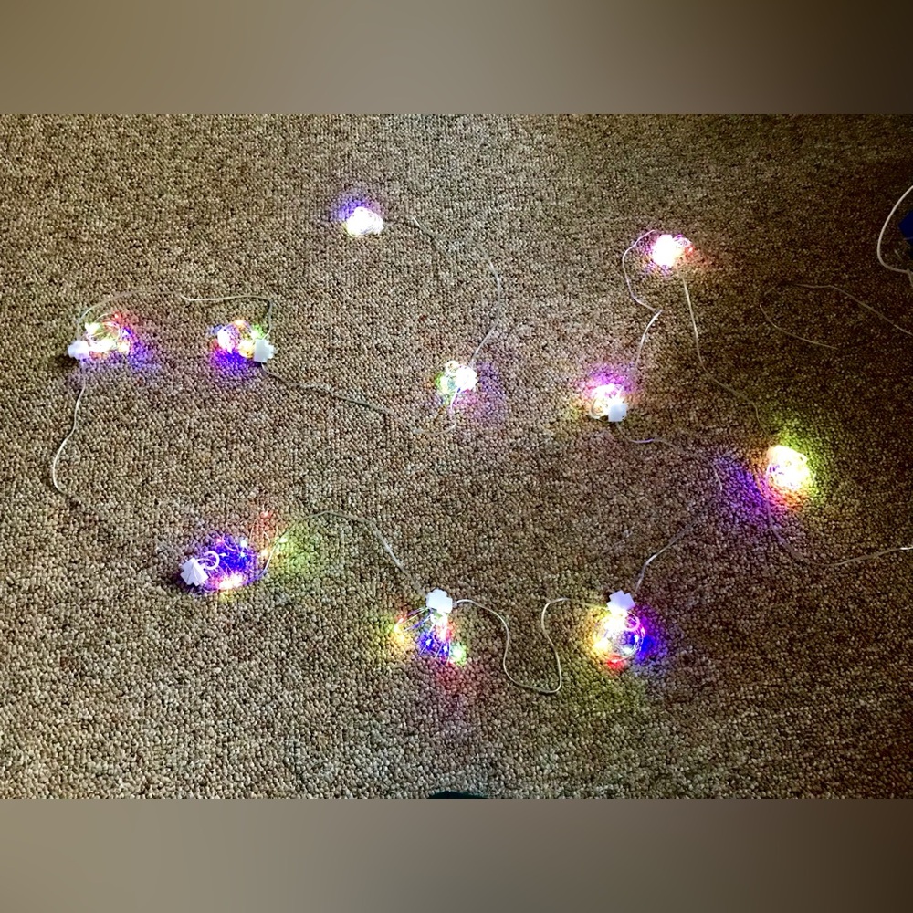 Multi Color Multi Function Light Curtain USB Plug 120” Wide Each Strand 40” Long - Picture 2 of 15
